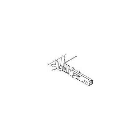 Molex Wire Terminal, 22 AWG, 600 V, Crimp Termination Only 46018-2541